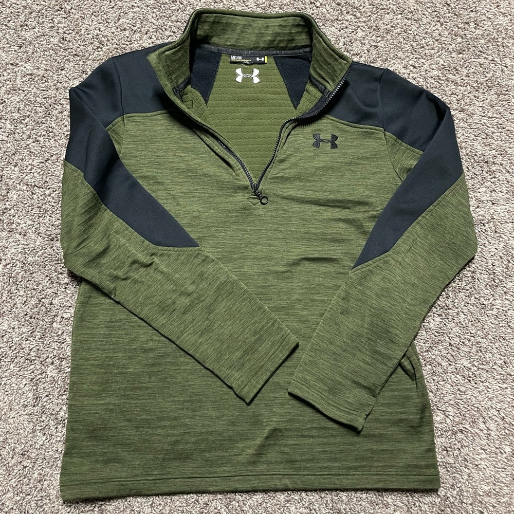 Under Armour Olive and Black Performance Pullover